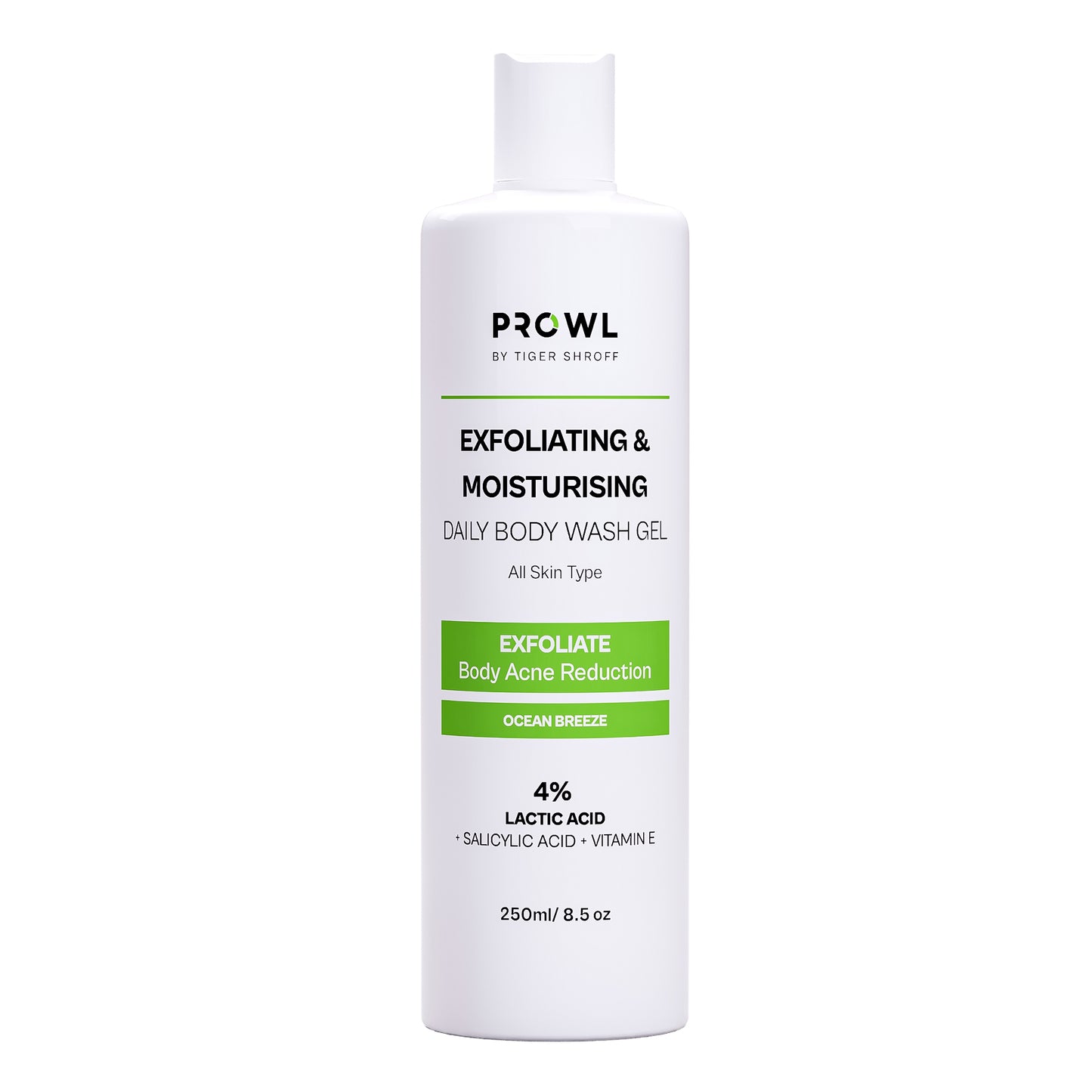 PROWL Exfoliating & Moisturising Daily Body Wash Gel - All Skin Type - 250ml - Pack of 1